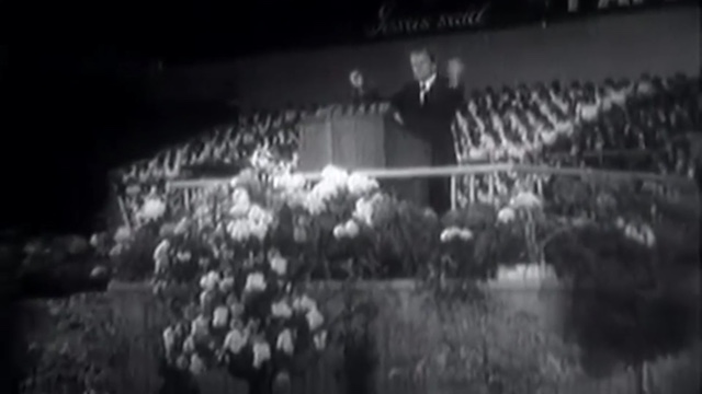 Billy Graham preaching