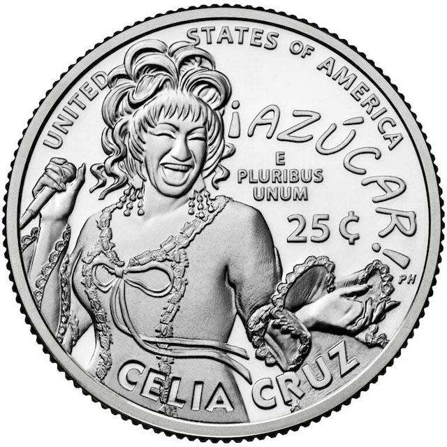 Celia Cruz Featured On the US  25-cent Coin in 2024