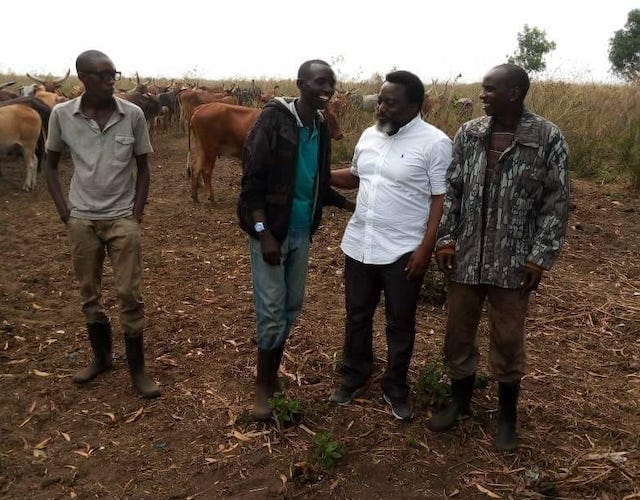 Joseph Kabila on his farm in 2018