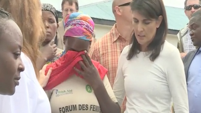 US Ambassador Nikki Haley in Eastern DRC in Oct 2017